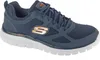 A single blue Skechers sneaker is shown against a white background. Voir les images du produit