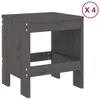 Cloris Designermöbel 5-tlg. Garten-Essgruppe Grau Produktbild-Vorschau 3