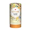 A cylindrical container of herbal tea with a floral design. Voir les images du produit