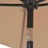 vidaXL Ombrellone con asta in metallo 300x200 cm Taupe Anteprima dell’immagine prodotto 12