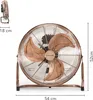 TROTEC TVM 17 Bodenventilator Kupfer Design Ventilator/ Produktbild-Vorschau 2