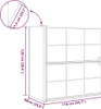 vidaXL Bad-Duschschirm Schwarz und Transparent 116 x 68 x Produktbild-Vorschau 8