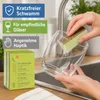 Sonett Öko-Spülschwamm, Braun, Grün, Rechteckig, Zellulose, Produktbild-Vorschau 4