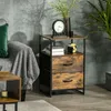 Wohnzimmerschrank mit 2 Stoffschubladen, Beistellschrank Produktbild-Vorschau 4