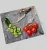 DEQORI Herdabdeckplatte Glas 2-tlg 'Elegantes Marmormuster' Produktbild-Vorschau 4