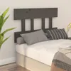 The Living Store Kopfteil Grau 103,5x3x81 cm Massivholz Produktbild-Vorschau 5