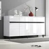 Merax Sideboard brillant, commode avec 4 tiroirs, 2 portes Voir les images du produit 1