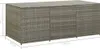 vidaXL Coffre de jardin Poly rotin 180x90x70 cm Gris Voir les images du produit 11