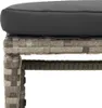 vidaXL 6-tlg. Garten-Lounge-Set mit Kissen Grau Poly Rattan Produktbild-Vorschau 9