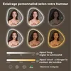 Miroir de salle de bain asymétrique AFIELINA avec éclairage Voir les images du produit 7