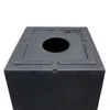 Kubus Übertopf XXL ca. 30x30 cm - anthrazit -  Höhe: 80cm Produktbild-Vorschau 6