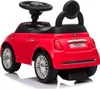 A red Fiat 500 ride-on toy car for children, shown from the rear. Produktbild-Vorschau