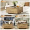 FABATO Couchtisch mit hochklappbarer Platte, quadratischer Produktbild-Vorschau 6