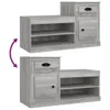 vidaXL Schuhschrank Grau Sonoma 100x42x60 cm Holzwerkstoff Produktbild-Vorschau 10