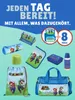 Školní brašna pro chlapce a dívky 1. třídy v modré barvě s Náhled obrázku produktu 7