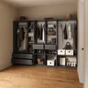 Armoire à vêtements Livinity Trento Anthracite Lot de 3, Voir les images du produit 4
