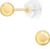 Ohrringe Ohrstecker 585 Gelbgold 14kt mit Kugel 3-4mm Größe Produktbild-Vorschau 1