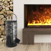 YUENFONG Kaminbesteck Edelstahl 5-teilig Modern Kamin Produktbild-Vorschau 8