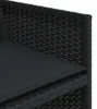 vidaXL 15-tlg. Garten-Essgruppe mit Kissen Schwarz Poly Produktbild-Vorschau 7