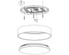 Eglo 99539 MASERLO 2 LED Deckenleuchte 20W Ø380mm Weiss Produktbild-Vorschau 8