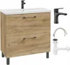 DomoDomo Waschbeckenunterschrank 80x80 cm mit waschbecken – Produktbild-Vorschau 1