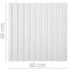 A white, textured panel with dimensions indicated. Produktbild-Vorschau