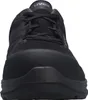 A front view of a black uvex 1 sport safety shoe. Produktbild-Vorschau