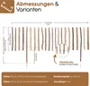 Staketenzaun mit Rinde · 35 x 300 cm Lattenabstand 3-5 cm · Produktbild-Vorschau 4