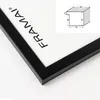 Cornice FRAMAI® 50x50 cm in MDF nero: cornice ecologica con Anteprima dell’immagine prodotto 3