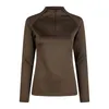 Eskadron Damen Shirt Half-Zip Platinum teak brown Platinum Produktbild-Vorschau 1