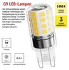 LED Lampe Classic JC / G9 / 4,2 W (40 W) / 470 lm / Warmweiß / 2 Stück Produktbild-Vorschau