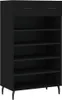 vidaXL Scarpiera nera 60x35x105 cm Materiale a base di Anteprima dell’immagine prodotto 1