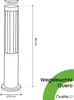 LUMILED Wegeleuchte   12W Außen Pollerleuchte Produktbild-Vorschau 7