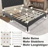 LZQ Polsterbett 160 x 200 cm Doppelbett mit Leder Kopfteil, Produktbild-Vorschau 7