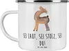 Mr. & Mrs. Panda Pott Sei du Mutig - Weiß - Geschenk, Produktbild-Vorschau 1