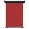 vidaXL Balkon-Seitenmarkise 125x250 cm Rot Produktbild-Vorschau 1