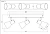 Globo Lighting reflektor kovový černý matný, 3x E14 Náhled obrázku produktu 3
