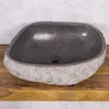 Waschbecken NATURSTEIN-L ca. 40cm Flußstein Findling Produktbild-Vorschau 7