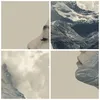 Gerahmtes Poster - Weißer Rahmen - Grafik Frau Berge - Produktbild-Vorschau 9