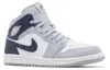 Air Jordan 1 Mid Wolf Grey Midnight Navy - EU: 46 Produktbild-Vorschau 2