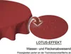 Tischdecke rund 140 cm bordeaux Leinenoptik Lotuseffekt Produktbild-Vorschau 3