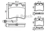 Bosch Bremsbelagsatz, Scheibenbremse  0 986 494 041 Produktbild-Vorschau 1