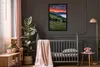 MuchoWow® Gerahmtes Poster Gras - Berge - Abend 60x90 cm - Produktbild-Vorschau 3