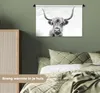 MuchoWow® Wandteppich Wandbehang Scottish Hochlandrind - Produktbild-Vorschau 4
