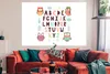 MuchoWow® Poster Illustration Alphabet mit lustigen Eulen Produktbild-Vorschau 2