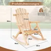 COSTWAY Schaukelstuhl, Schaukelsessel aus Massivholz, Produktbild-Vorschau 3