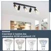 ZMH LED plafondlamp, 5 lichtpunten, GU10, zwart. Productafbeelding-voorbeeld 11