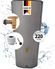 4rain VASO 2in1 Regentonnen Komplett-Set 220 Liter zinkgrau Produktbild-Vorschau 1