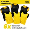 Kyto Fußball Leibchen 6er Set gelb/schwarz Größe S (48x35 Produktbild-Vorschau 5