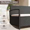 Panchina da giardino COSTWAY in polyrattan, panca a 2 posti Anteprima dell’immagine prodotto 6